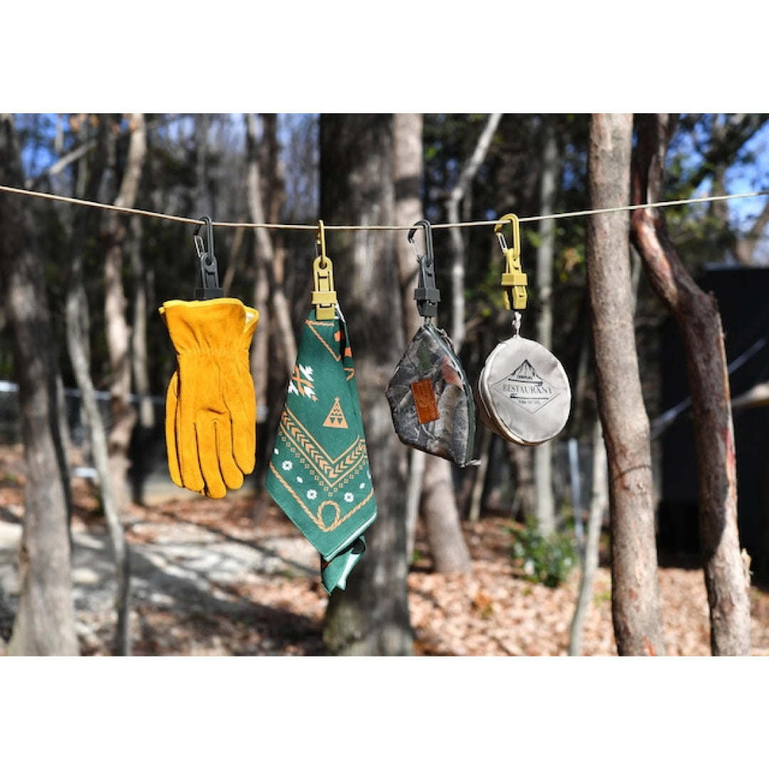 グローブホルダー・テントクリップ｜ウロボロスクリップ｜カーキ